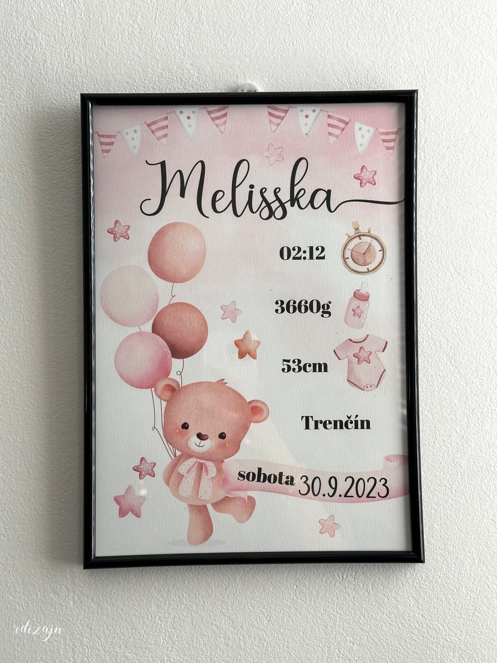 detske-personalizovane-ramceky-s-udajmi-o-narodeni-babatka-12 Detské personalizované rámčeky s údajmi o narodení bábätka