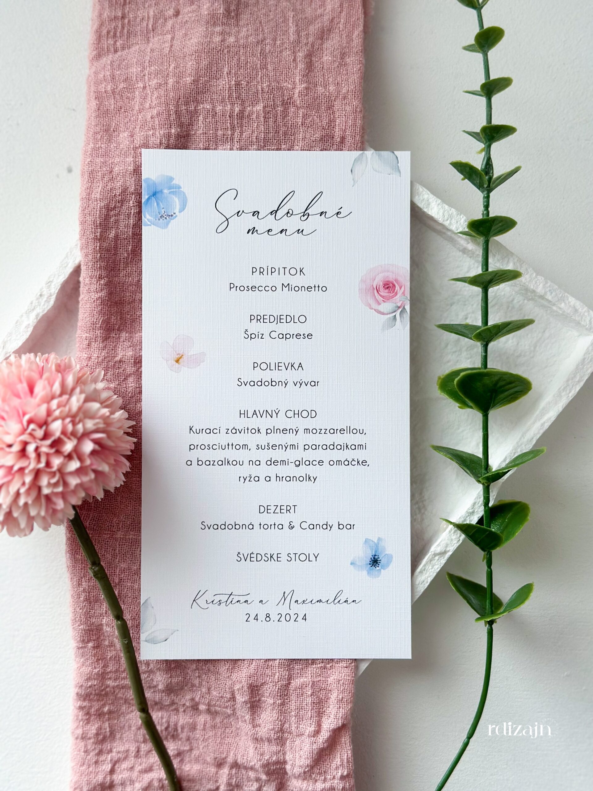 Svadobné menu, menu karty, menu karta na svadbu