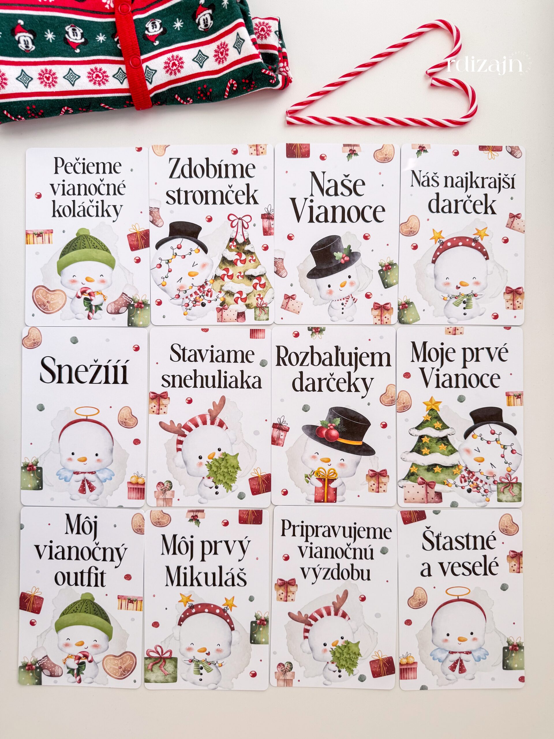 vianocne-milnikove-karticky-snehuliak-1 Vianočné miľníkové kartičky na fotenie bábätiek s motívom Snehuliaka