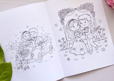 Svadobná omaľovánka