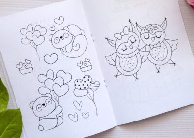 Svadobná omaľovánka