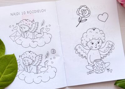 Svadobná omaľovánka