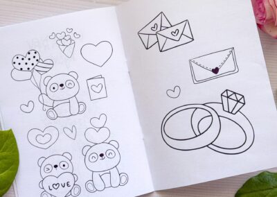 Svadobná omaľovánka